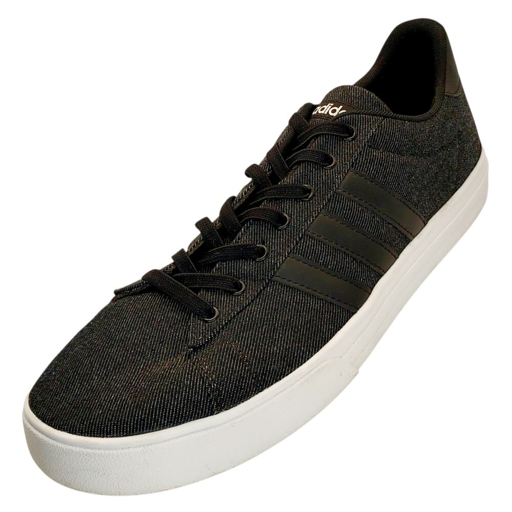 Adidas Daily 2.0 Casual Sneaker Black Denim Colorway Skateboard Shoes Mens Sz 13